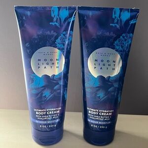 Two Bath & Body Works Moonlight Path Ultimate Hydration Body Creams